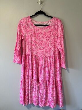 Lilly Pulitzer 3/4 Sleeve Tiered Mini Dress